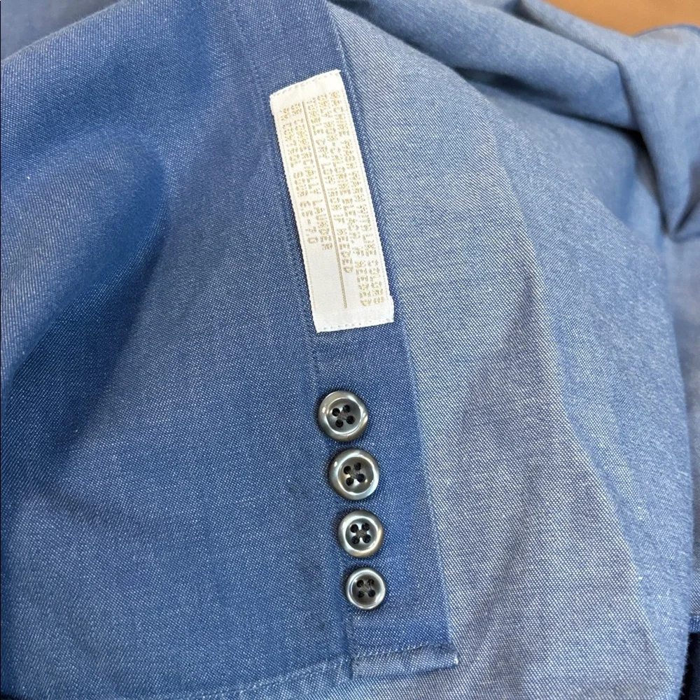John W Nordstrom Men's Blue Button-Up Shirt Size 16-33 - Picture 13 of 13